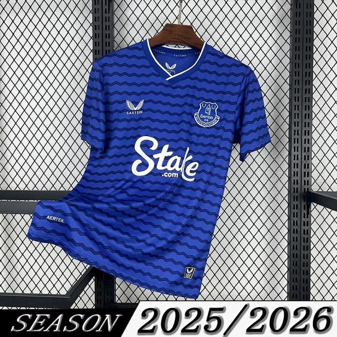 Camisa Everton Home 2025/26 — Versão Jogador — Everton