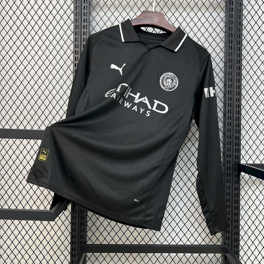 Camisa Manchester City Home 2025/26 Manga Longa — Manchester City