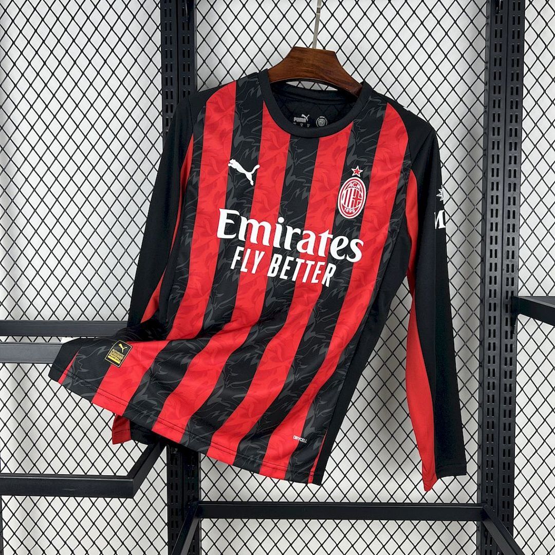 Camisa AC Milan Home 2025/26 Manga Longa 3
