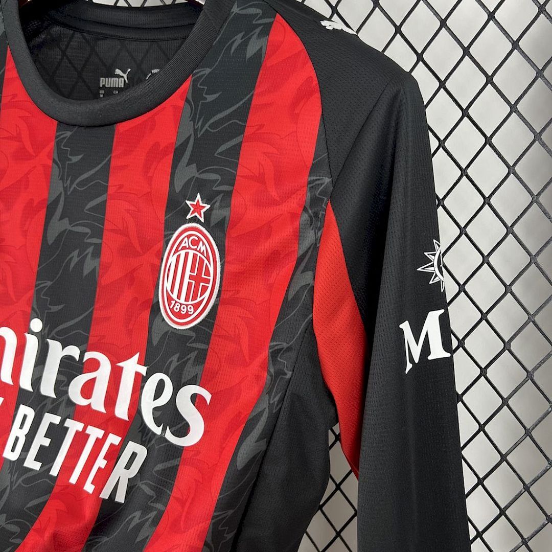 Camisa AC Milan Home 2025/26 Manga Longa 5