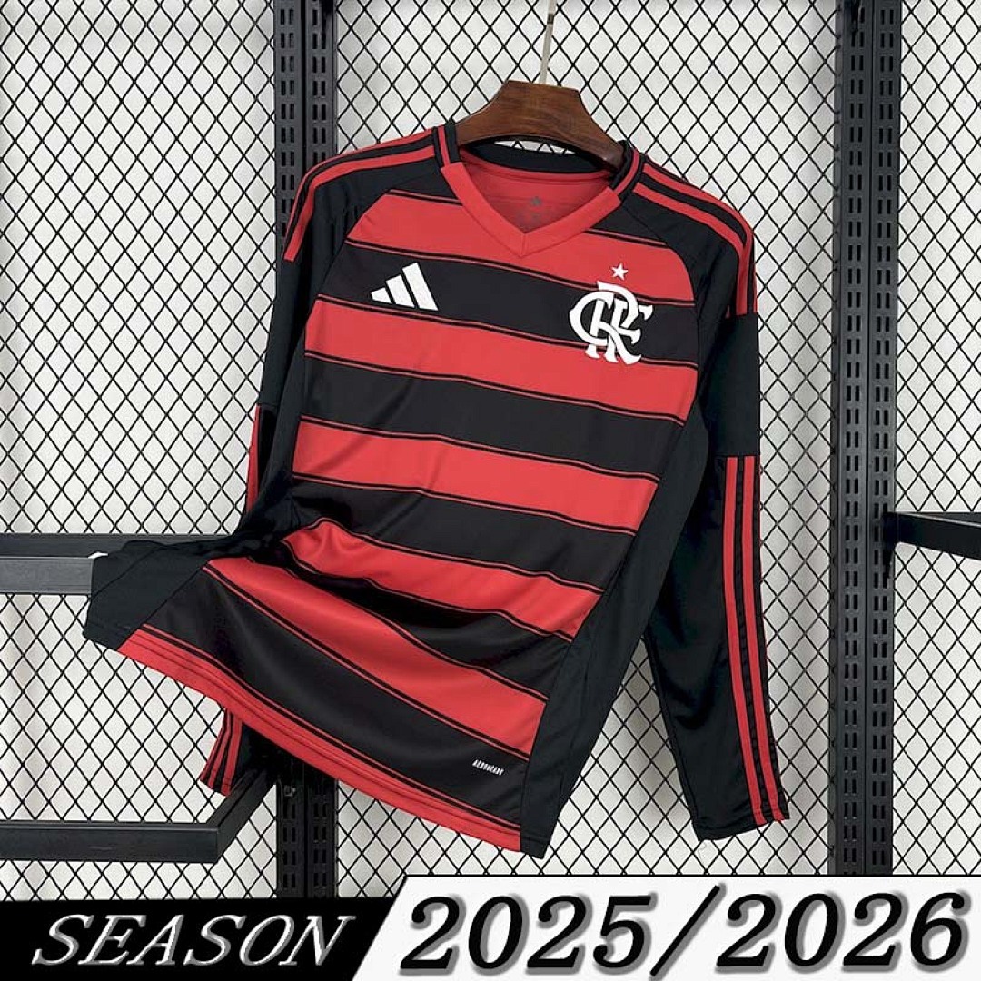 Camisa Flamengo Home 2025/26 Manga Longa 1