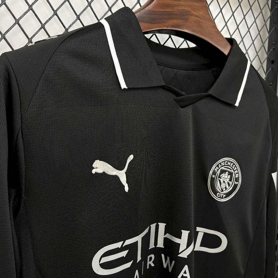 Camisa Manchester City Home 2025/26 Manga Longa 6