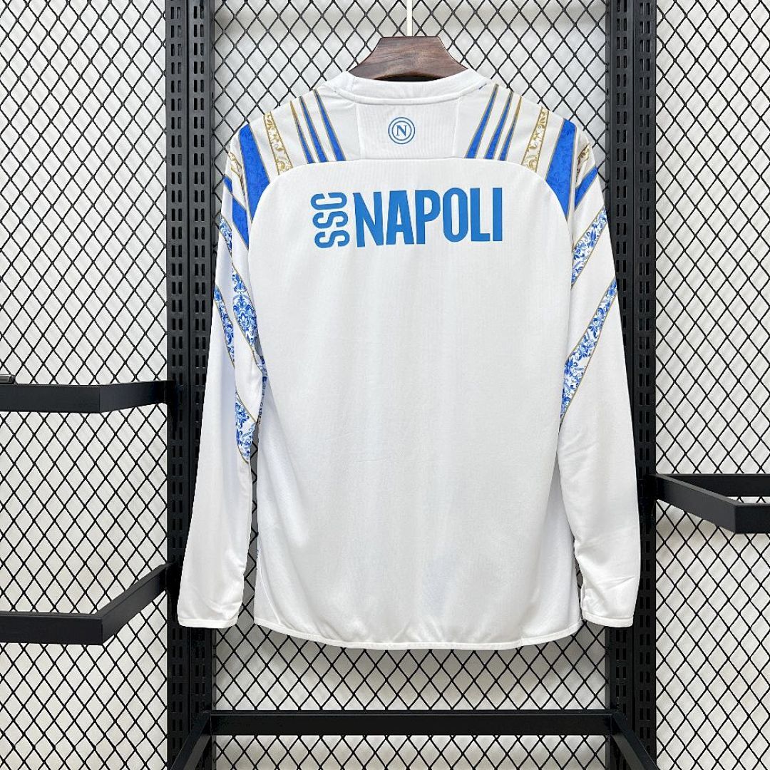 Camisa Napoli Home 2025/26 Manga Longa 2