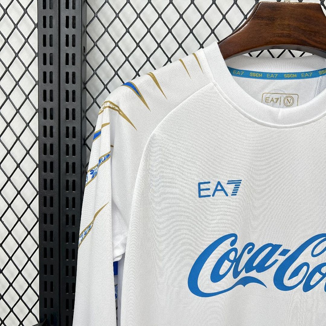 Camisa Napoli Home 2025/26 Manga Longa 4
