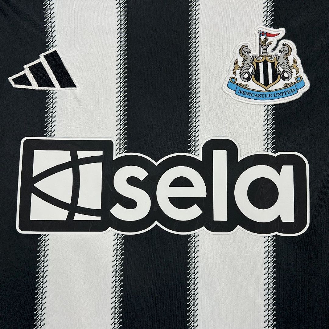 Camisa Newcastle United Home 2025/26 Manga Longa 4