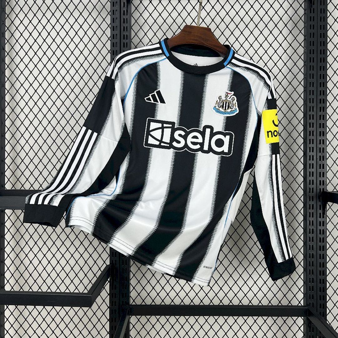 Camisa Newcastle United Home 2025/26 Manga Longa 7